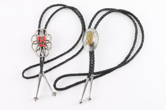 Collection of Two Bolo Ties.
