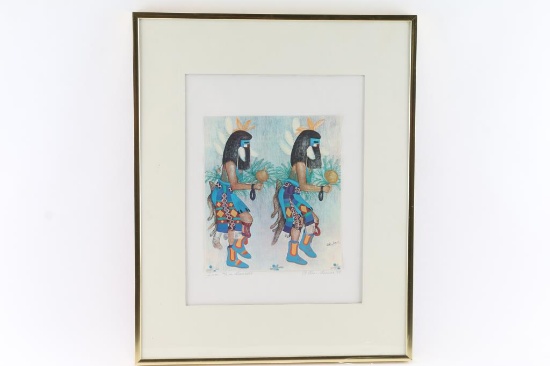 Print by Zuni Artist Alice Asmar.