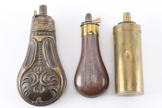 3 American Pistol Flasks