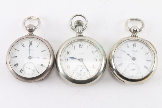 Lot of Three Waltham Pocket Watches