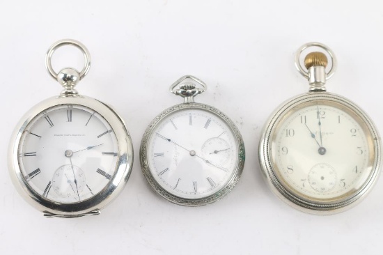 Lot of three Elgin Pocket Watches.