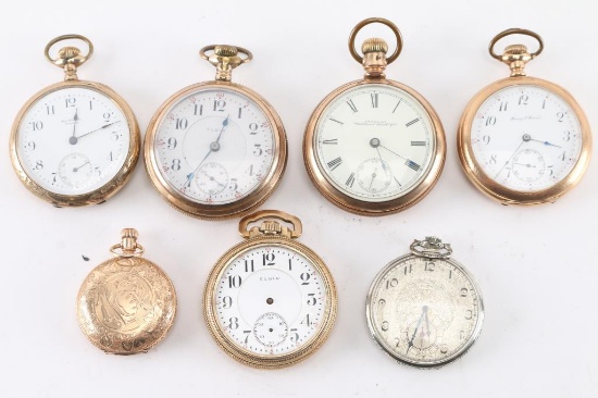 Lot of Seven Pocket Watches.