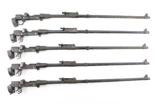 Lot of Five Ishapore SMLE Barreled Receivers