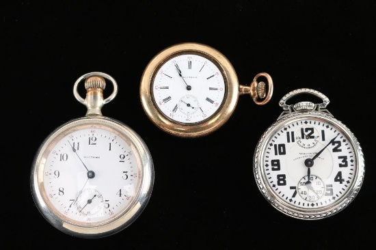 Lot of 3 Waltham Pocket Watches.
