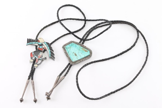 Collection of 2 Bolo Ties