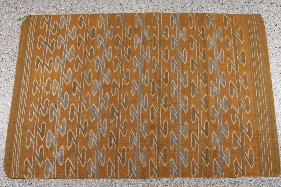 A Navajo Maze Pattern Rug.