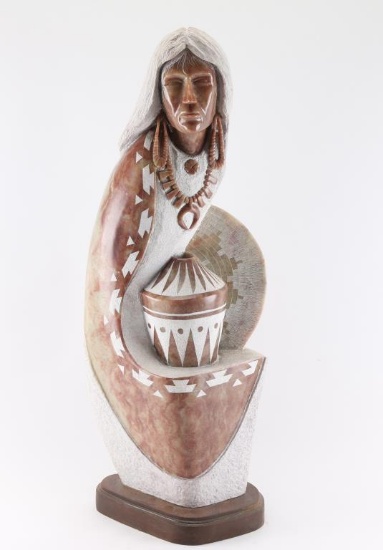 Stone Indian Carving.