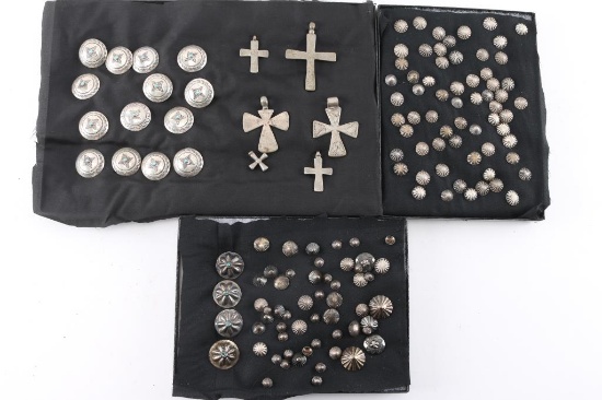 Lot of Navajo Sterling Spots.