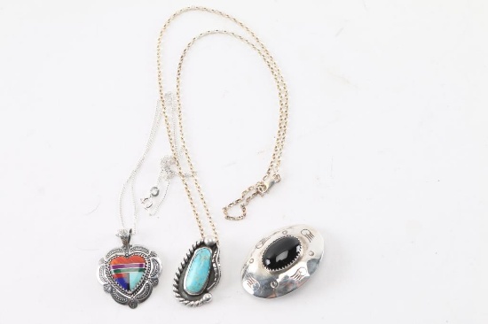 Lot of 3 Pendants/Pins