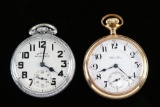 Lot of Two Hamilton Pocket Watches.