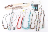 Native American Beaded Necklaces & Other