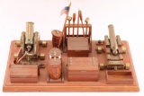 Miniature Model of Cannons and Accessories.
