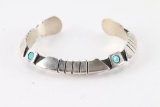 Beautiful Navajo Sterling Cuff.