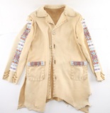 Leather Beaded Coat.