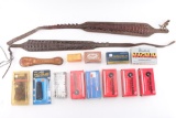 Lot of Mixed Ammo, Grips, and Sling