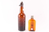 2 Collector Glass Bottles