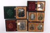 4 Guetta Percha Cases w/ Tin type Photos