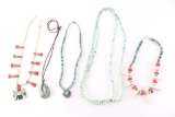 Lot of Necklaces, Some Beaded or with Turquoise.