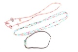 Lot of 3 Stone and Beaded Necklaces.