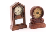 Lot of Two Antique Mantel Clocks