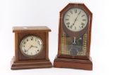 Collection of Two Antique Mantel Clocks.