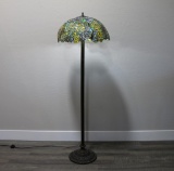 Repro Stained Glass Floor Lamp.