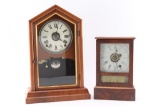 Collection of Two Antique Mantel Clocks