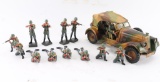 Vintage Toy Military Tanks & Trucks.