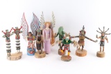 Lot of 6 Kachinas & 2 Angels