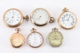 Lot of Six Pocket Watches.