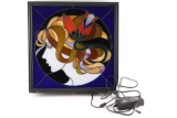 Custom-made Art Deco Stained Glass Light.