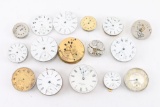 Lot of 14 Waltham Movements.