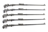 Lot of Five Ishapore SMLE Barreled Receivers