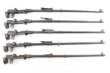 Lot of Five Lee Enfield Barreled Receivers