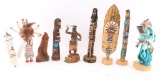 Lot of 9 Kachinas.