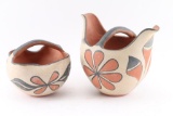 Lot of Two Santo Domingo Pots