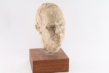 Clay Statue of Mans Head.