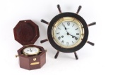 Collection of 2 Ships Clocks.