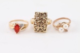 Collection of 3 Ladies Rings