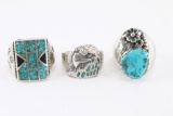 Lot of 4 Mens Rings
