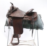 Big Horn Acorn Carved Saddle.