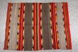 Striped Mexican Rug.