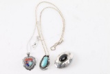 Lot of 3 Pendants/Pins