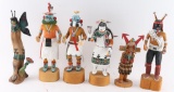 Lot of 6 Native American Kachinas.