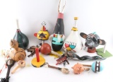 Collection of 13 Native American Rattles.