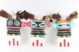 Lot of 3 Large Flat Kachinas.