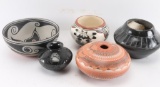 Lot of 5 Navajo Pots.