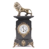 Marble & Brass Table Clock.