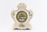 Beautiful Porcelain Mantel Clock.