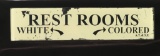 Vintage Restroom Sign